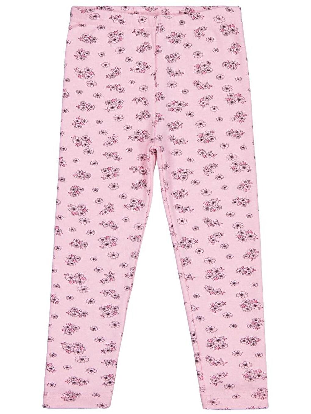 Pembe Girls Çıtır Çiçek Desenli 10-13 Yaş Tayt-1