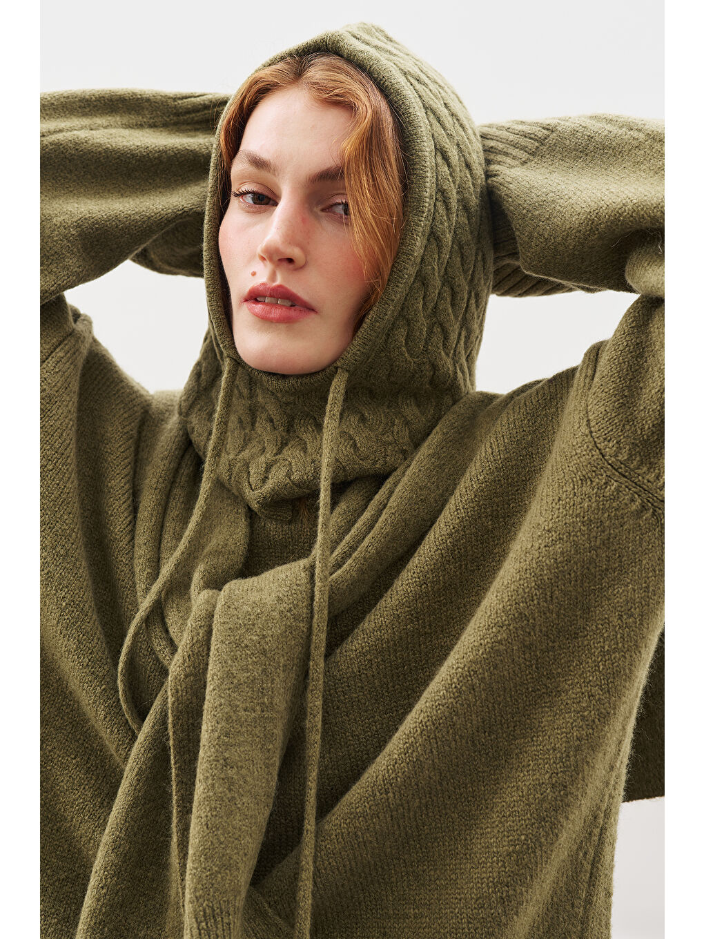 Triko Balaklava Koyu Yeşil-2