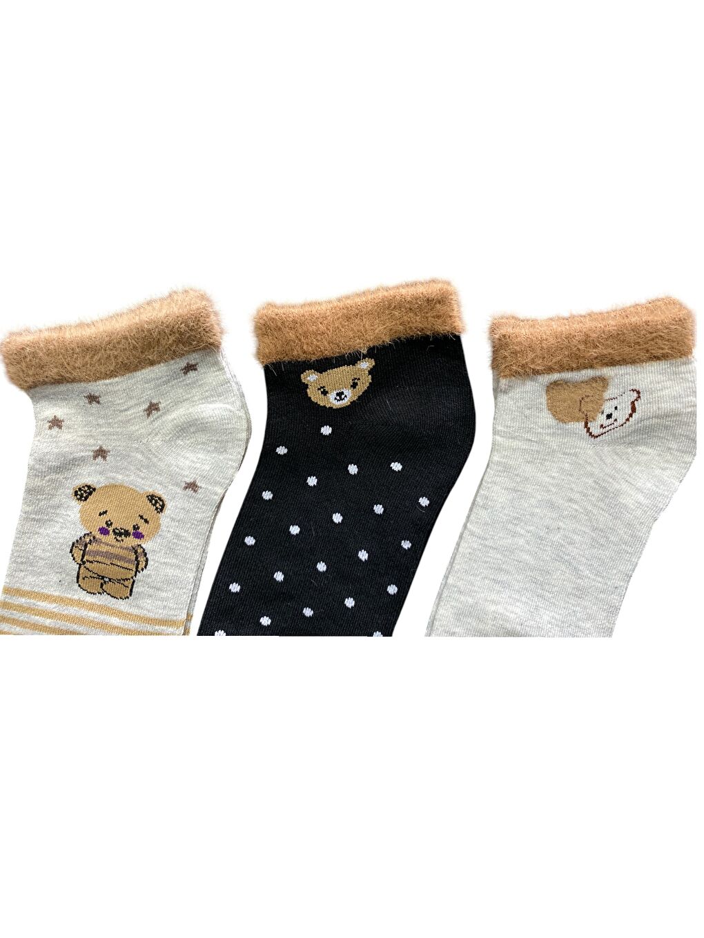 Karışık 6'lı Kadın Desenli Yumoş Kaliteli Patik Çorap-2