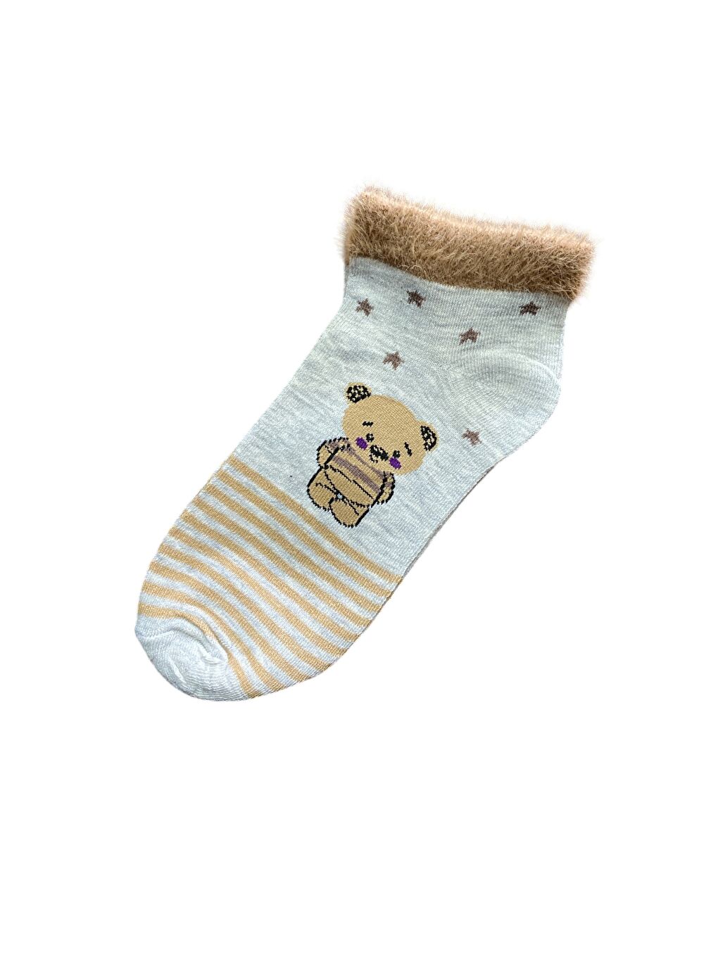 Karışık 6'lı Kadın Desenli Yumoş Kaliteli Patik Çorap-5