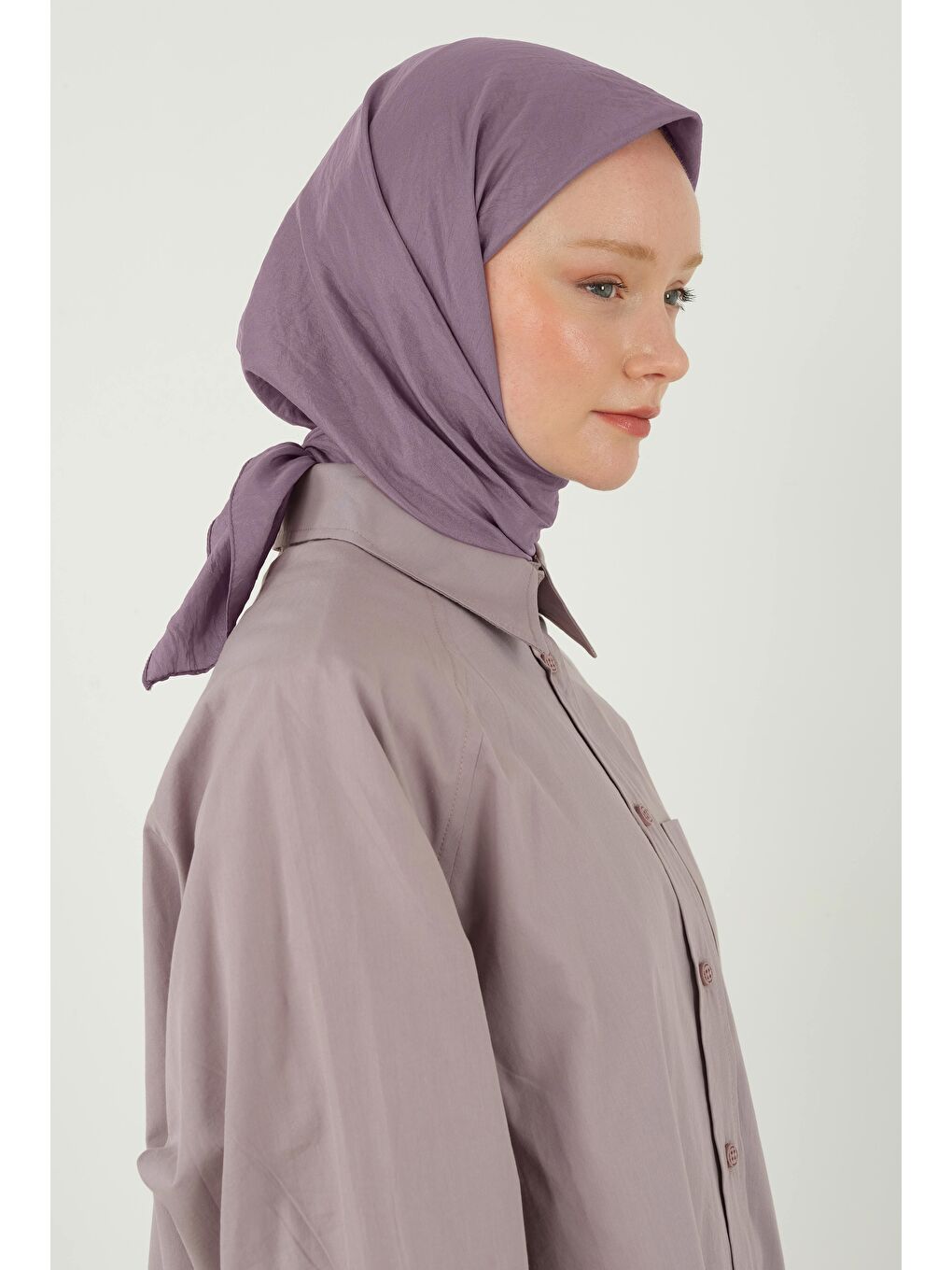 Mor Soft Kraş Eşarp Violet