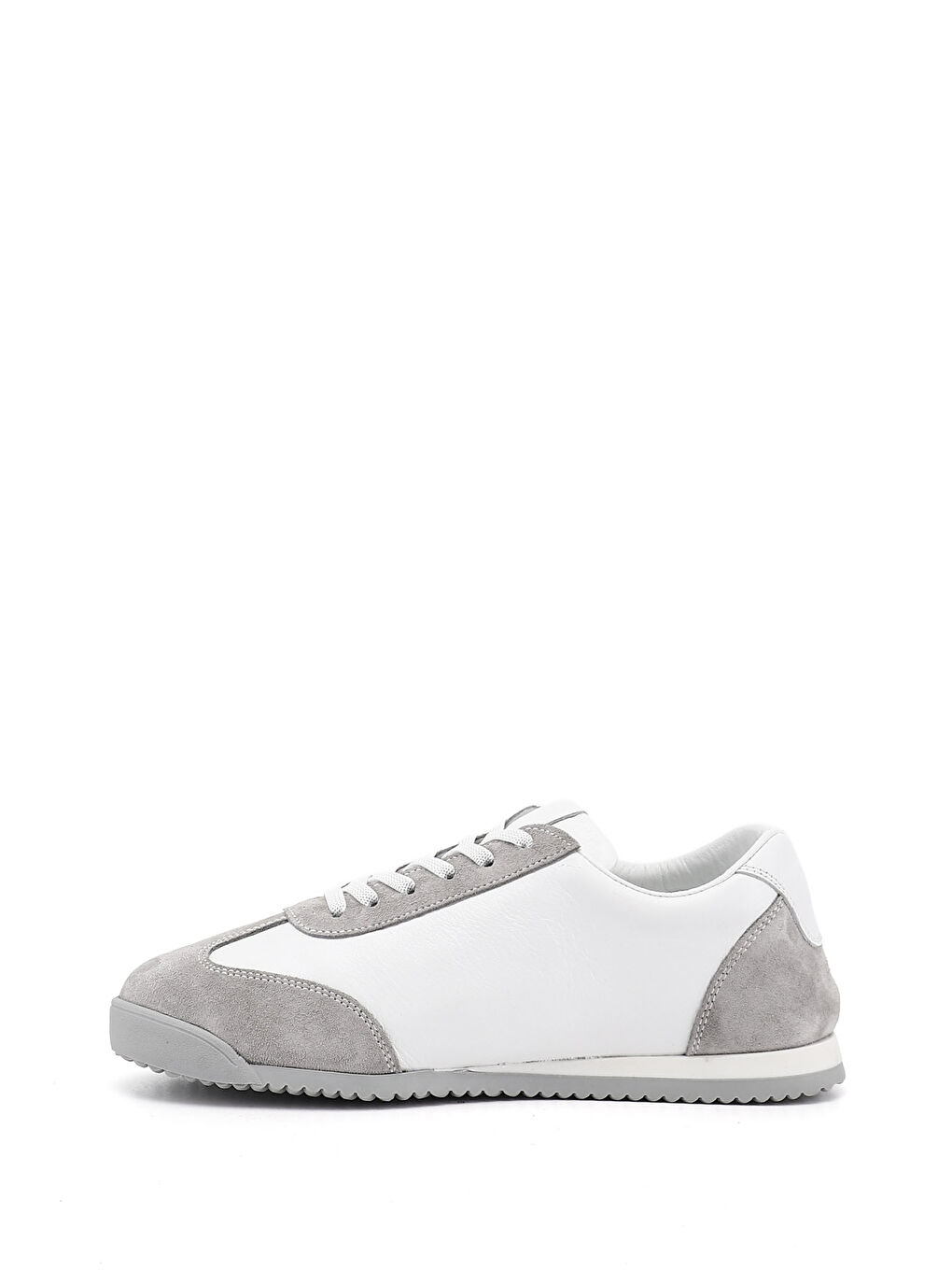 Beyaz Kadın CANLI BEYAZ Lastik Bağcıklı Hakiki Deri Sneaker-3