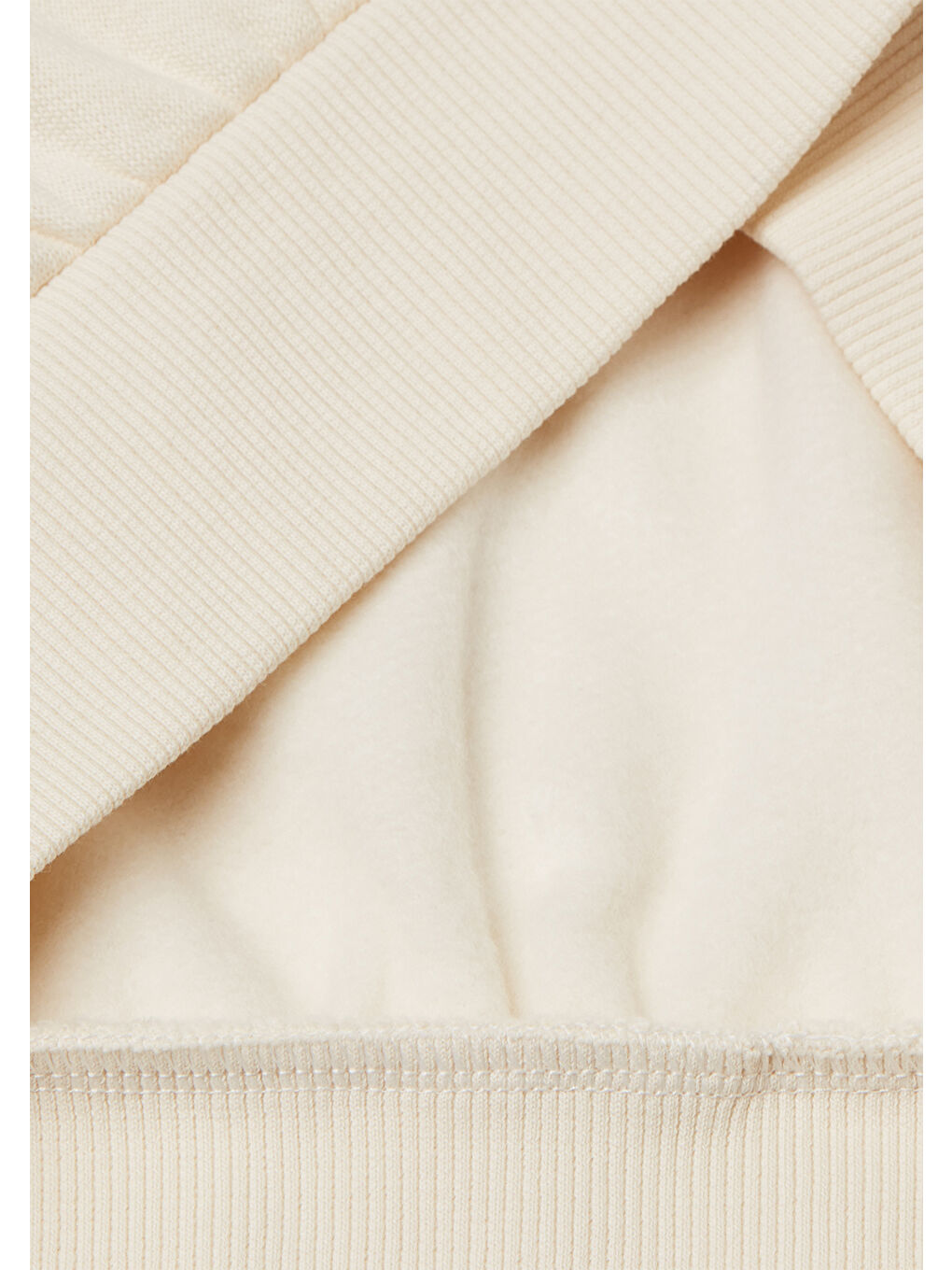 Kız Çocuk Ekru Önü Kristal Aplikeli Logo İşlemeli Ribanalı Sweatshirt-2