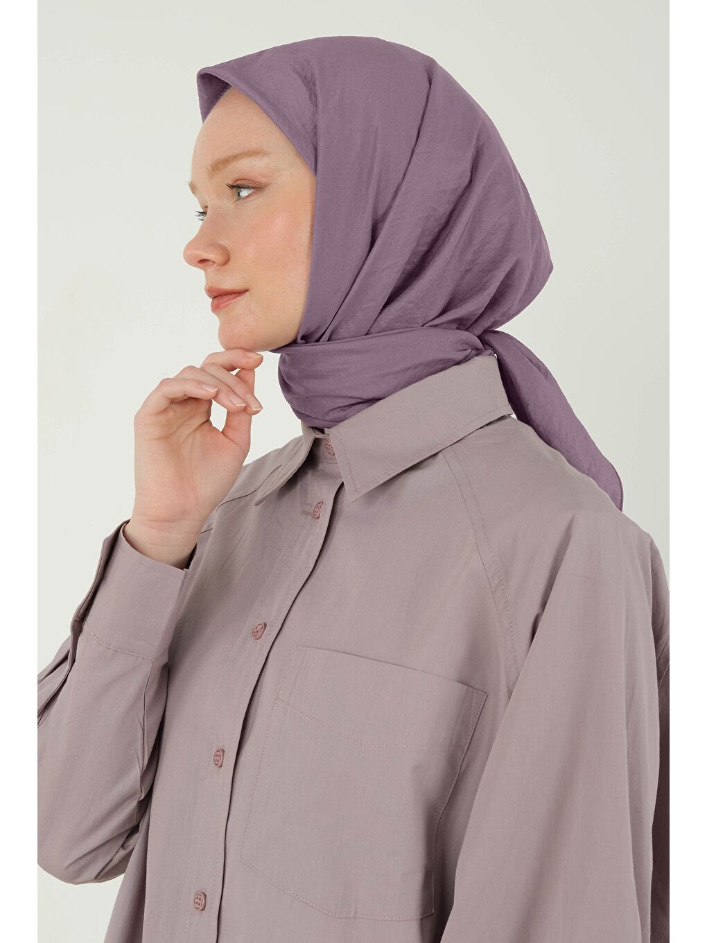 Mor Soft Kraş Eşarp Violet-1
