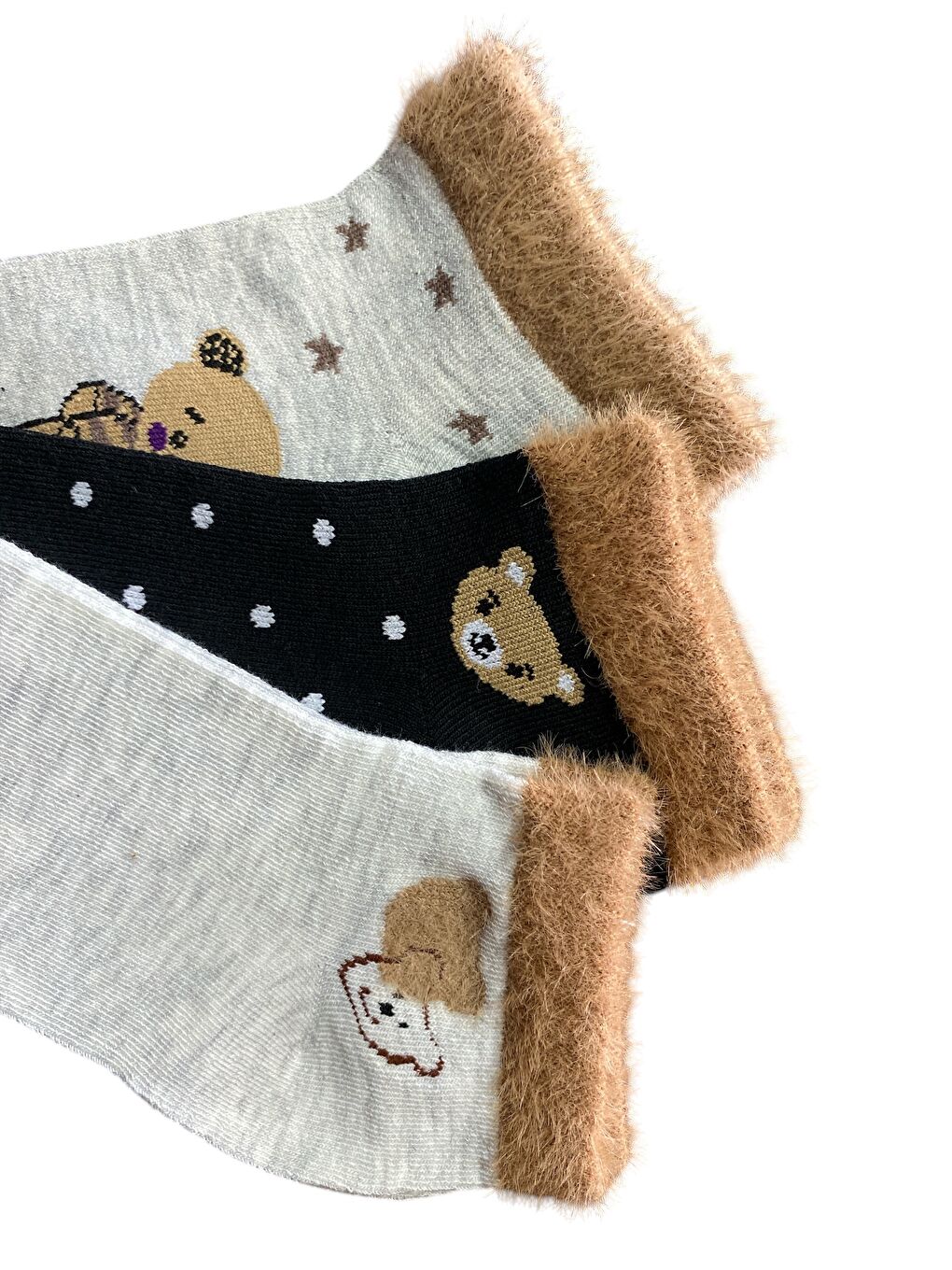 Karışık 12'li Kadın Desenli Yumoş Kaliteli Patik Çorap-1