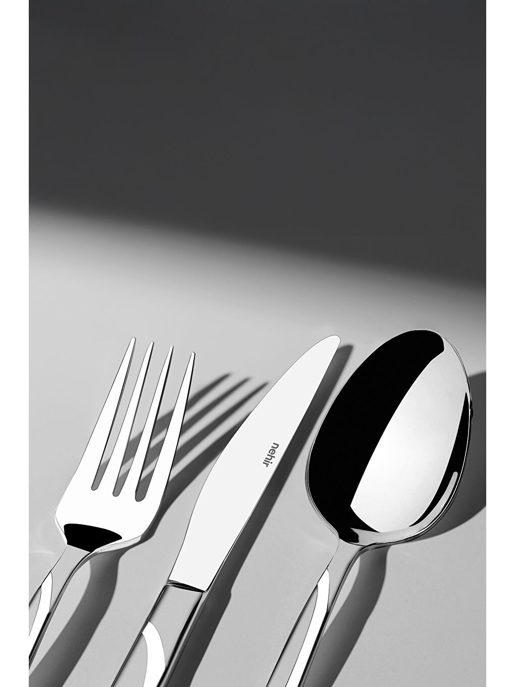 Gri Fiesta Saten 12 Kişilik 72 Parça Kutulu Çatal Kaşık Bıçak Takımı-1