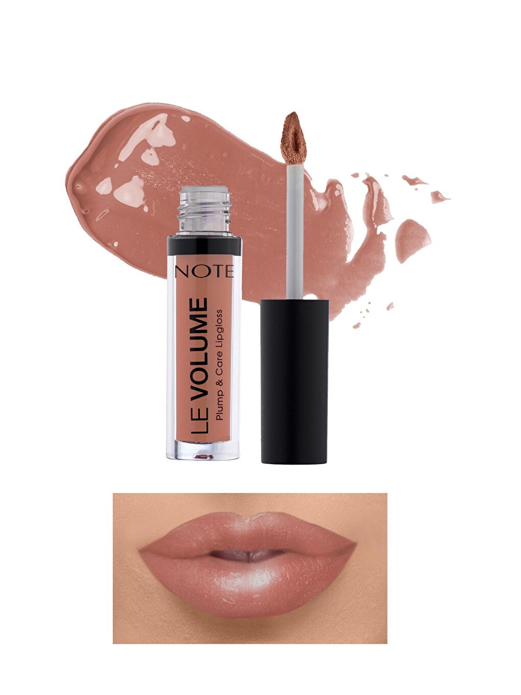 Note Cosmetique Nude Note Le Volume Plump & Care Lipgloss Dudak Parlatıcısı 14 Bare Blush - Nude - 1