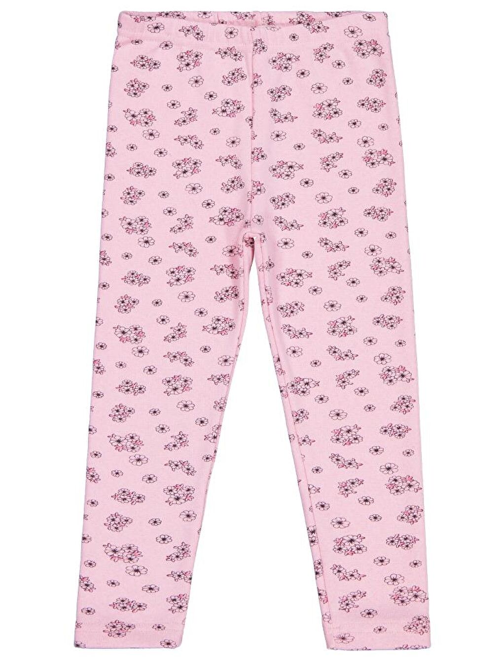 Pembe Girls Çıtır Çiçek Desenli 6-9 Yaş Tayt