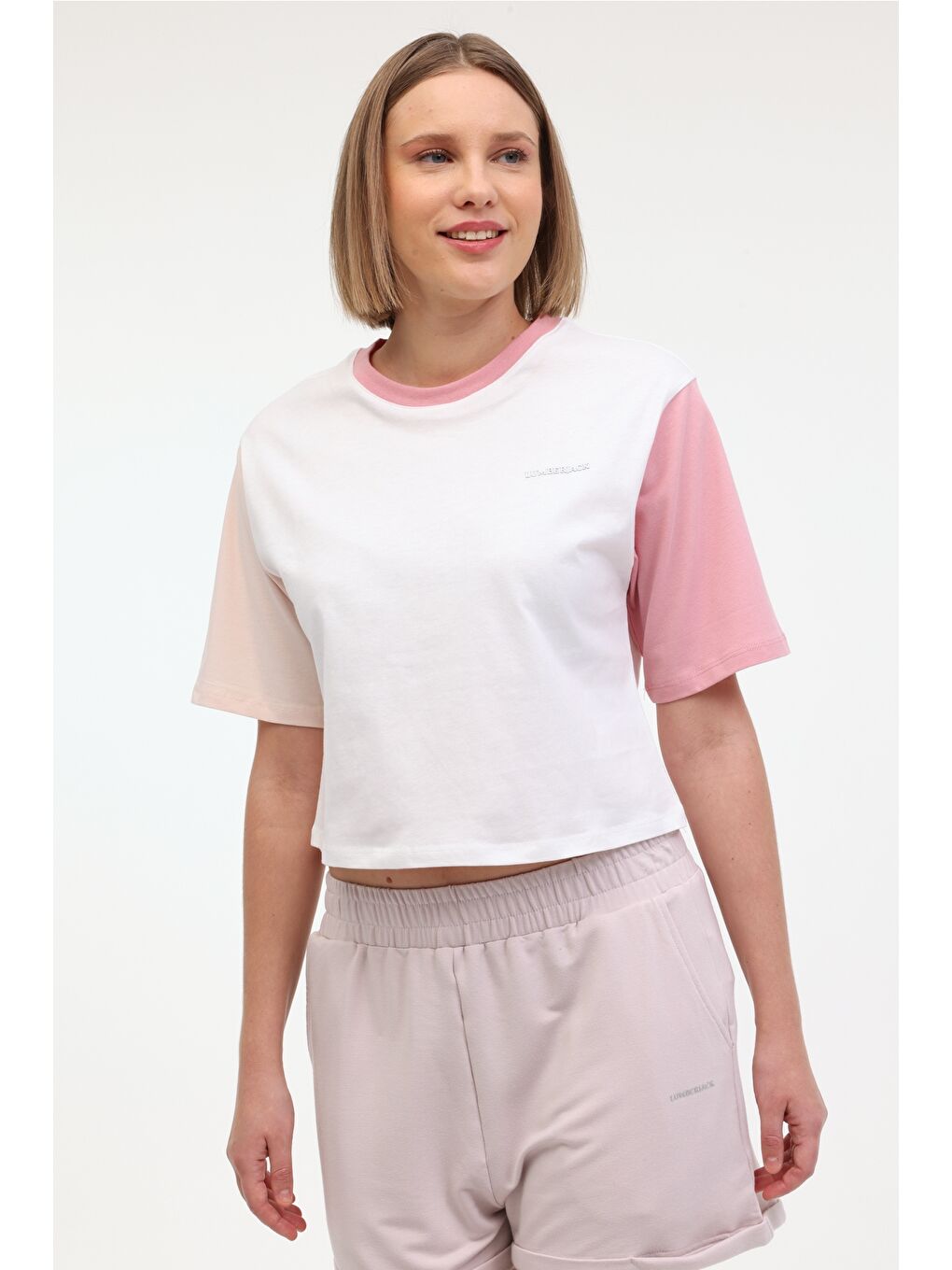 WL ANNABEL 11CK1235 4FX Pembe Kadın Kısa Kol Tişört