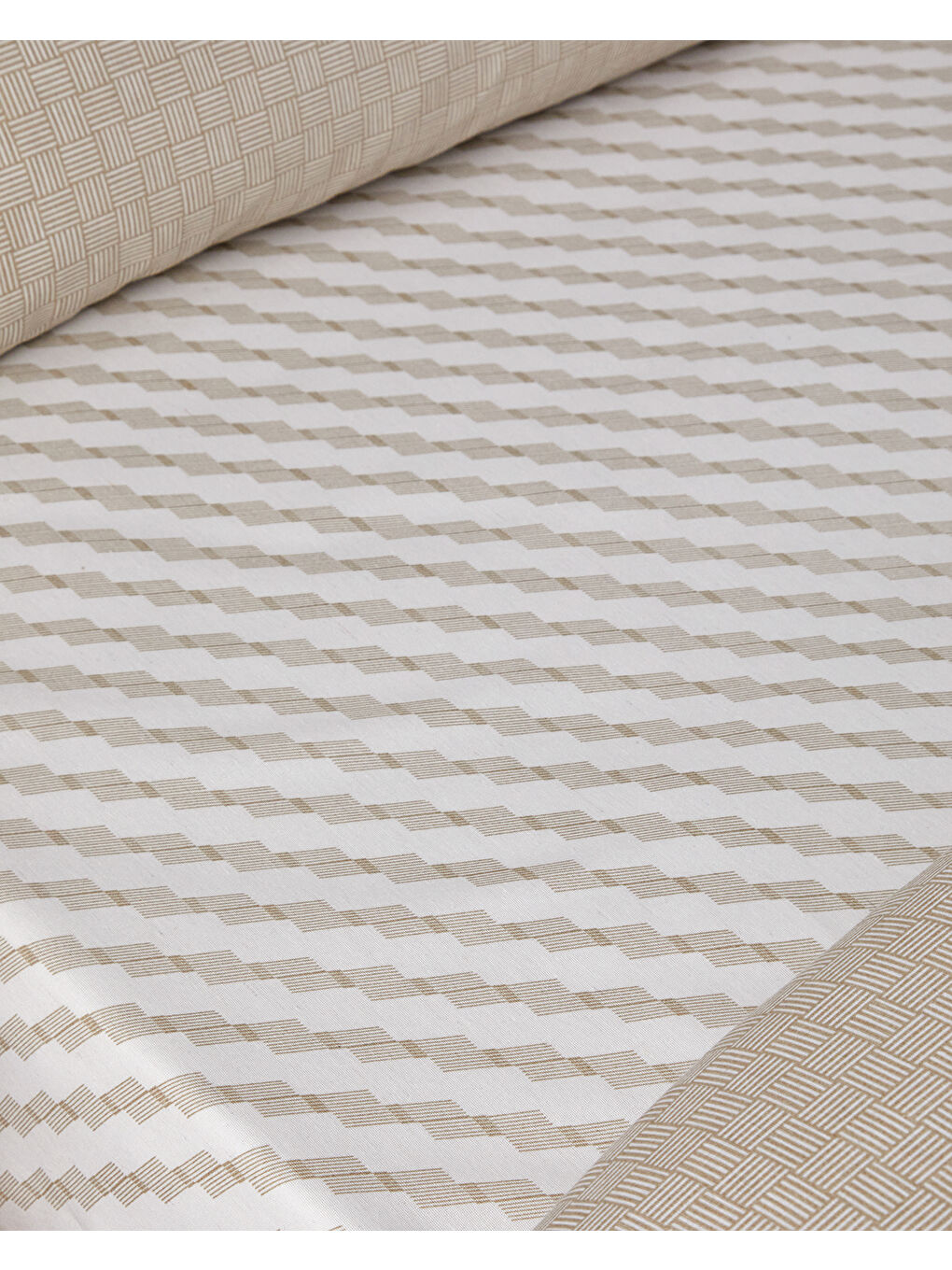 Linework Kolay Ütülenir Tek Kişilik Nevresim Takımı 160x220 cm Bej-4