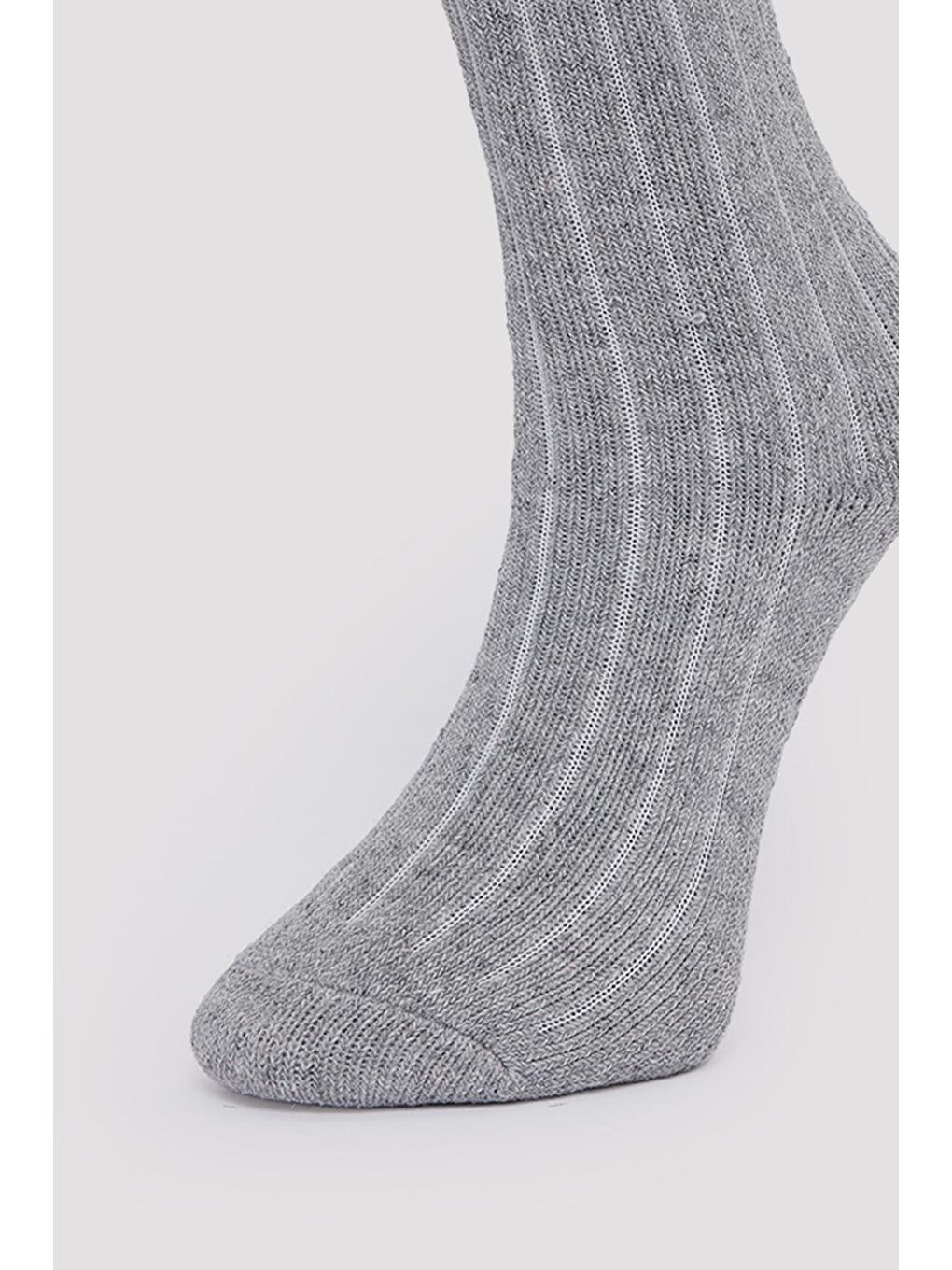 Kışlık Kalın Gri Erkek Çorap-1