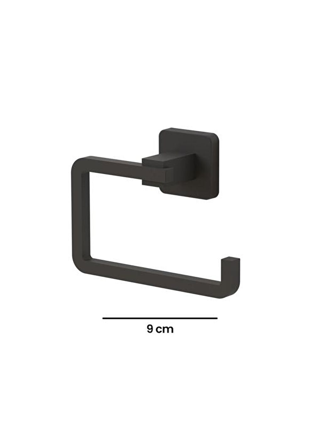 Mat Siyah Alüminyum Tuvalet Kağıtlığı-2