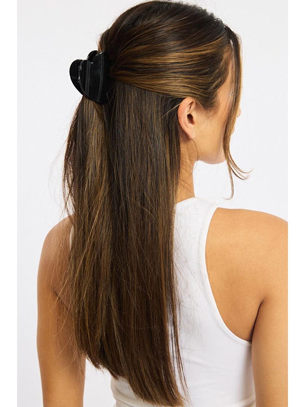 Siyah Kalp Model Lüks Asetat Mandal Toka-3