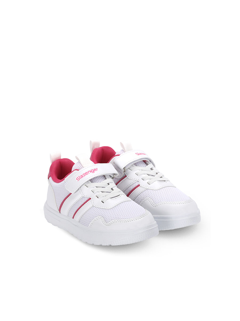 FIORA Kız Çocuk Cırt Cırtlı Beyaz / Fuşya Günlük Spor Ayakkabısı-1