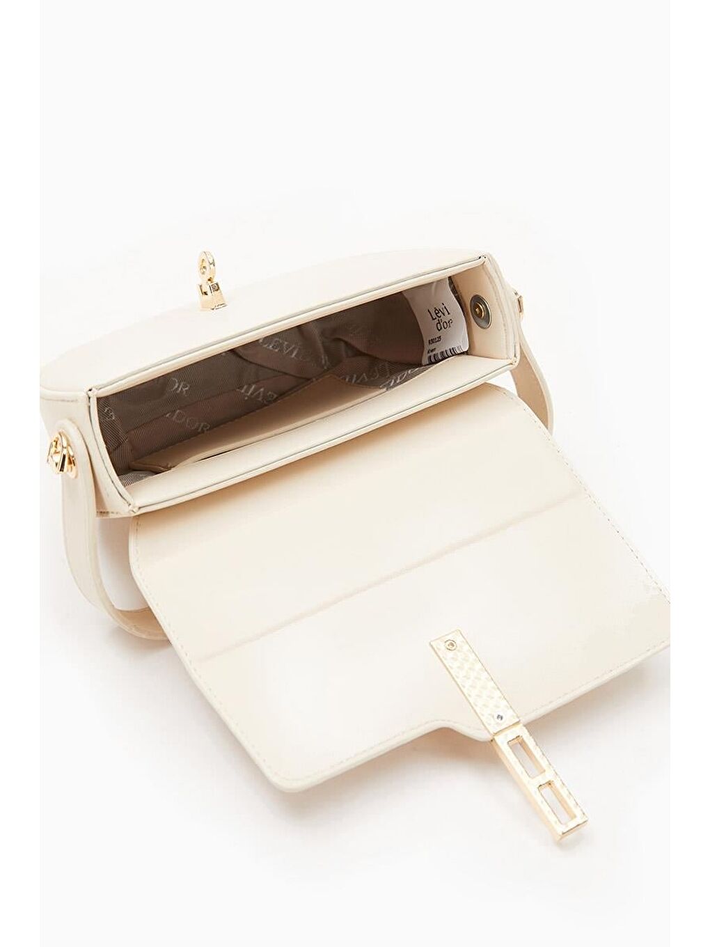 Ekru Krem  Kadın El ve Omuz Çantası 930125-3