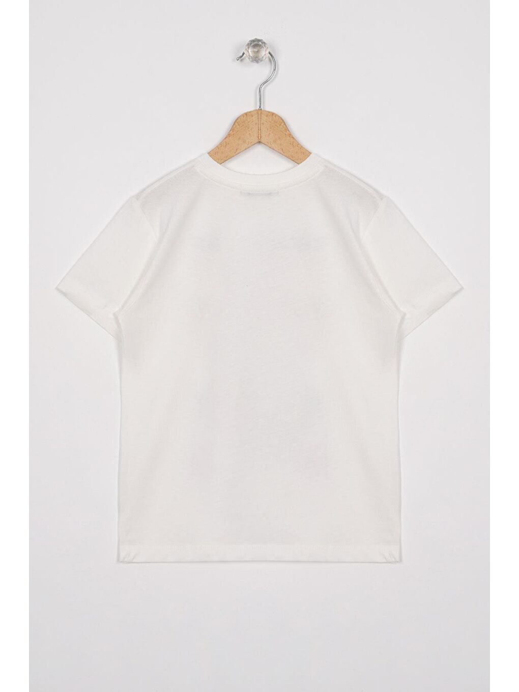 Bisiklet Yaka Ekru Renk Erkek Çocuk Tshirt-2