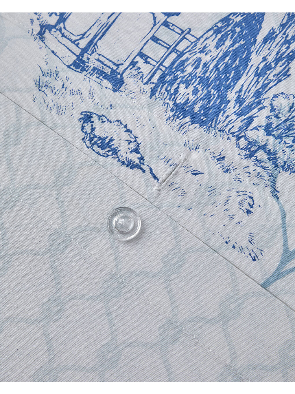 Coastal Allure Pamuklu Çift Kişilik Nevresim Seti 200x220 cm Mavi - Yeşil-5