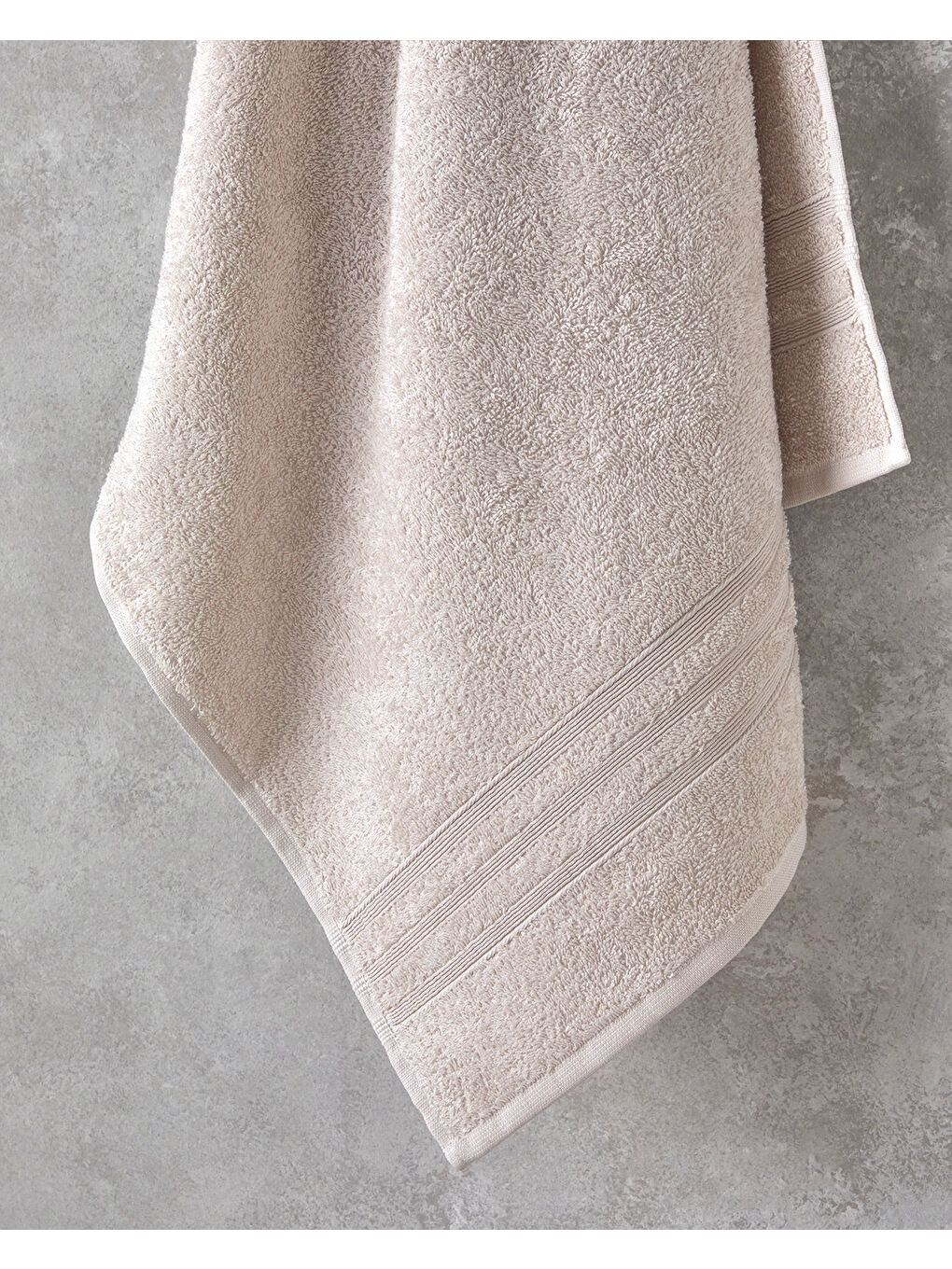 Pure Basic Pamuklu Banyo Havlusu Bej-1
