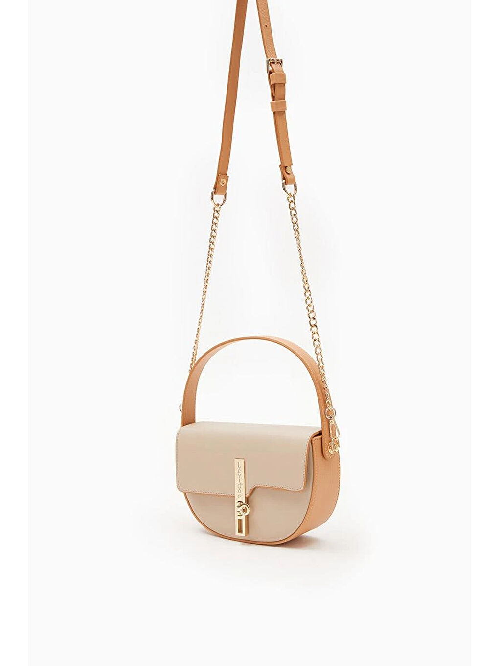 Kahverengi Vizon Camel  Kadın El ve Omuz Çantası 930125-1