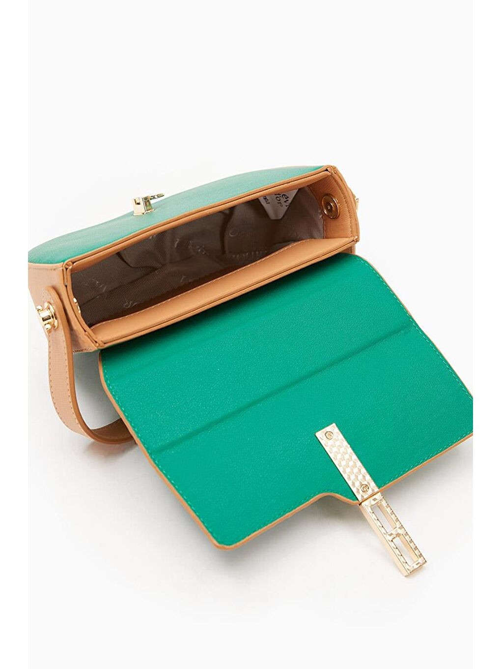 Yeşil Camel  Kadın El ve Omuz Çantası 930125-3