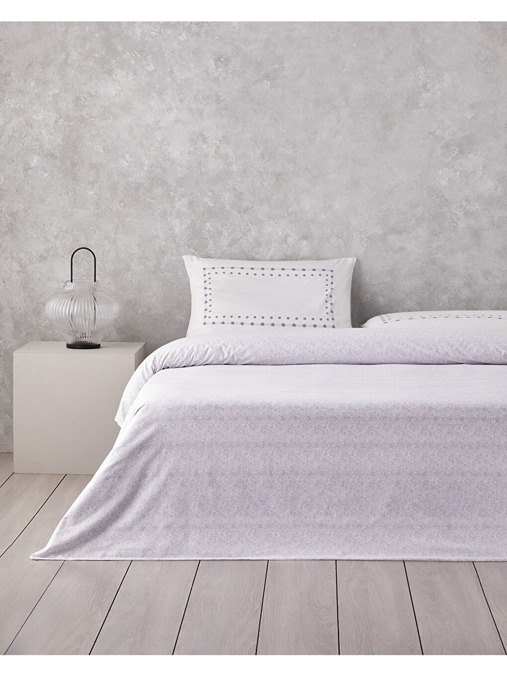 Minibloss Pamuklu Çift Kişilik Nevresim Seti 200x220 cm Lila-1