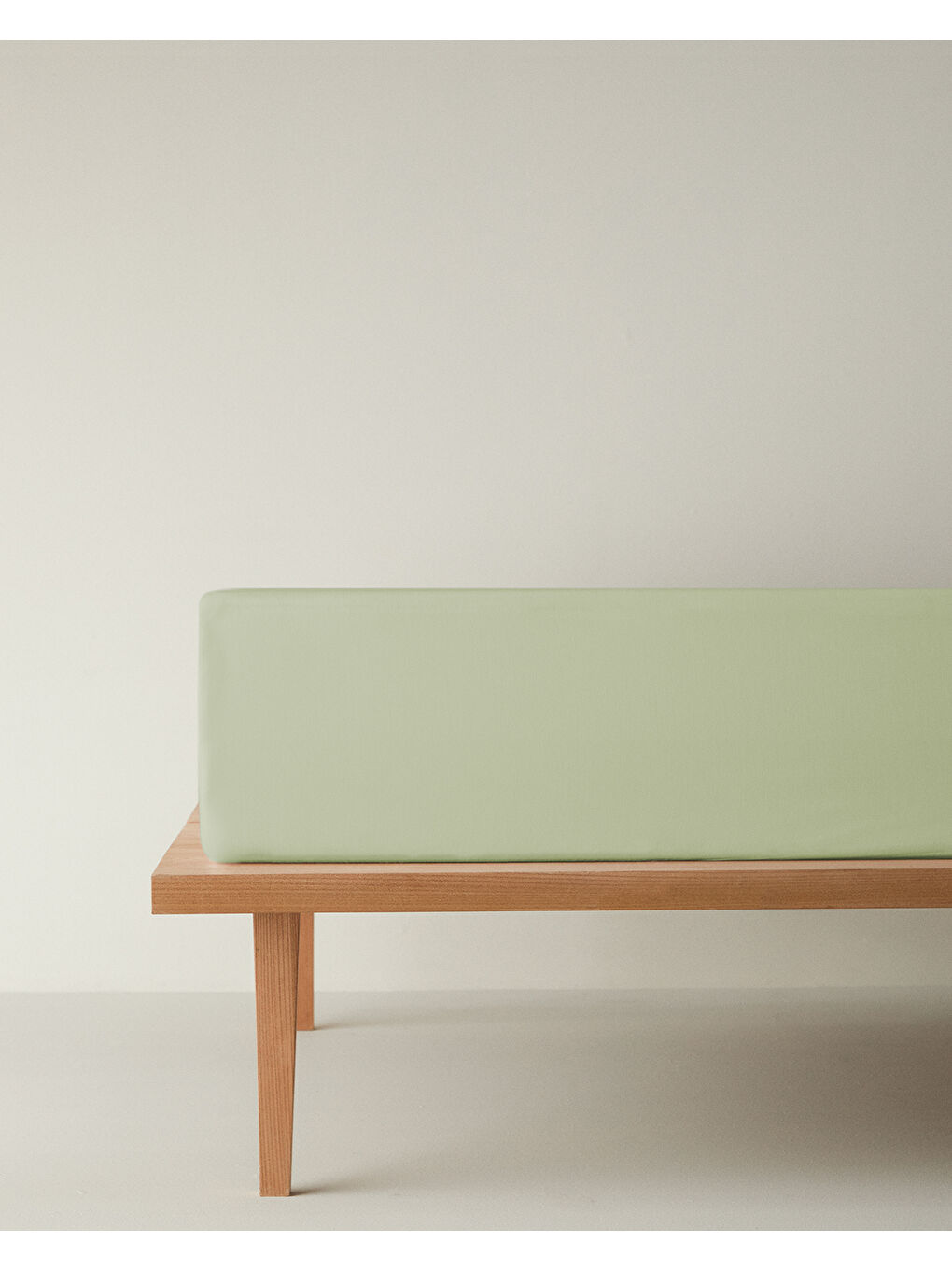 Novella Premium Soft Pamuk Tek Kişilik Lastikli Çarşaf 100x200 cm Açık Yeşil