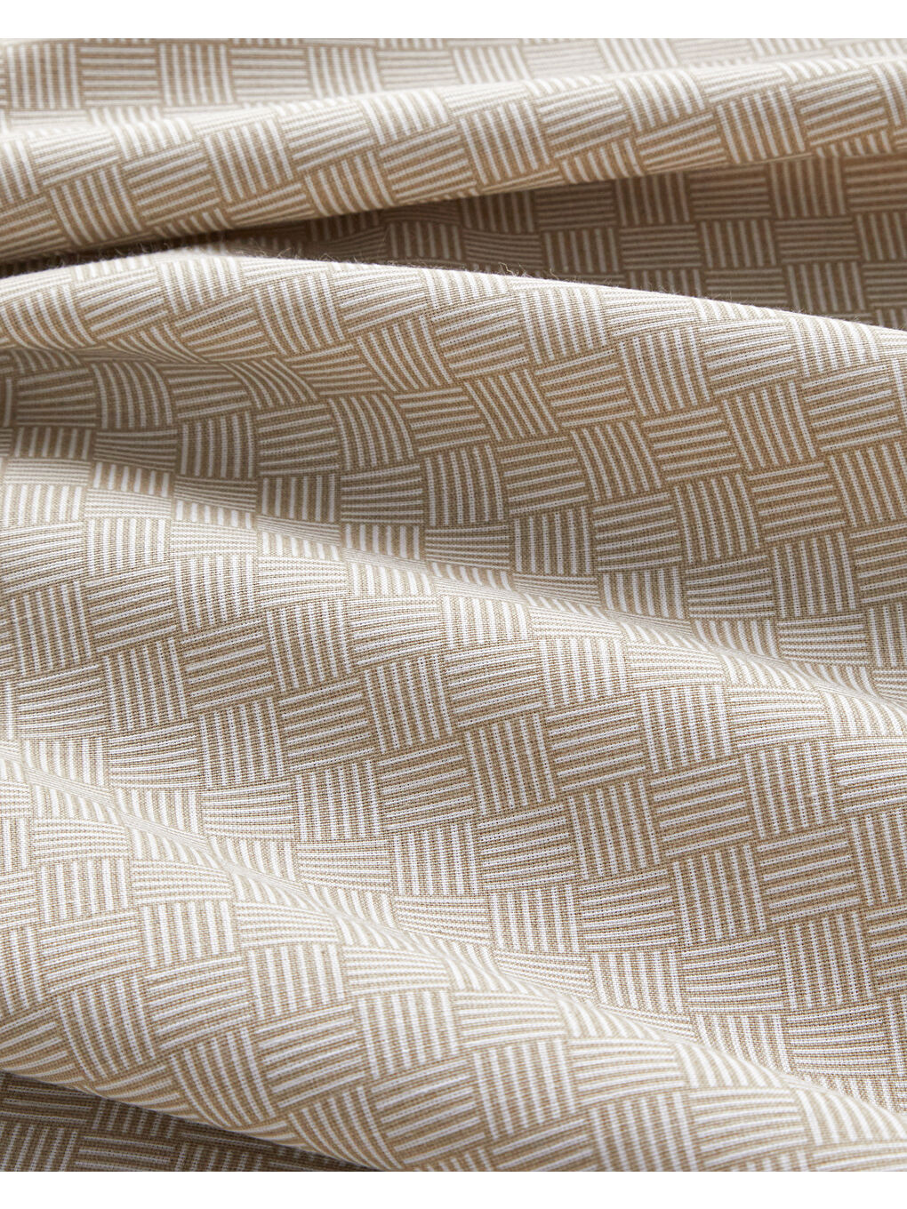 Linework Kolay Ütülenir Tek Kişilik Nevresim Takımı 160x220 cm Bej-5