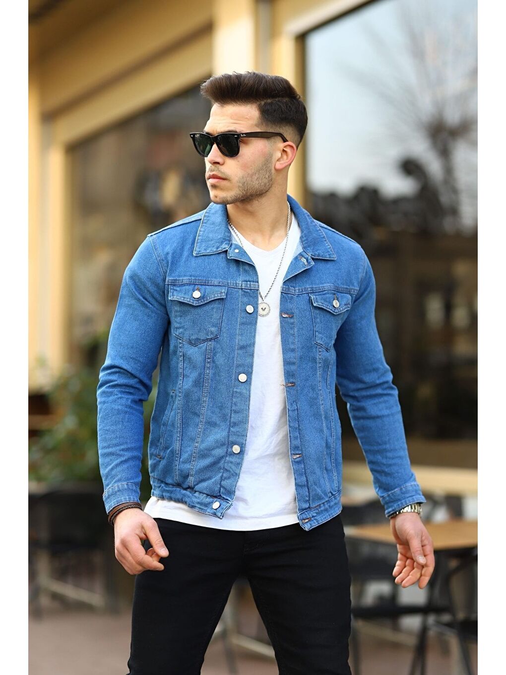 Mavi Erkek Slim Fit Denim Jean Ceket-1