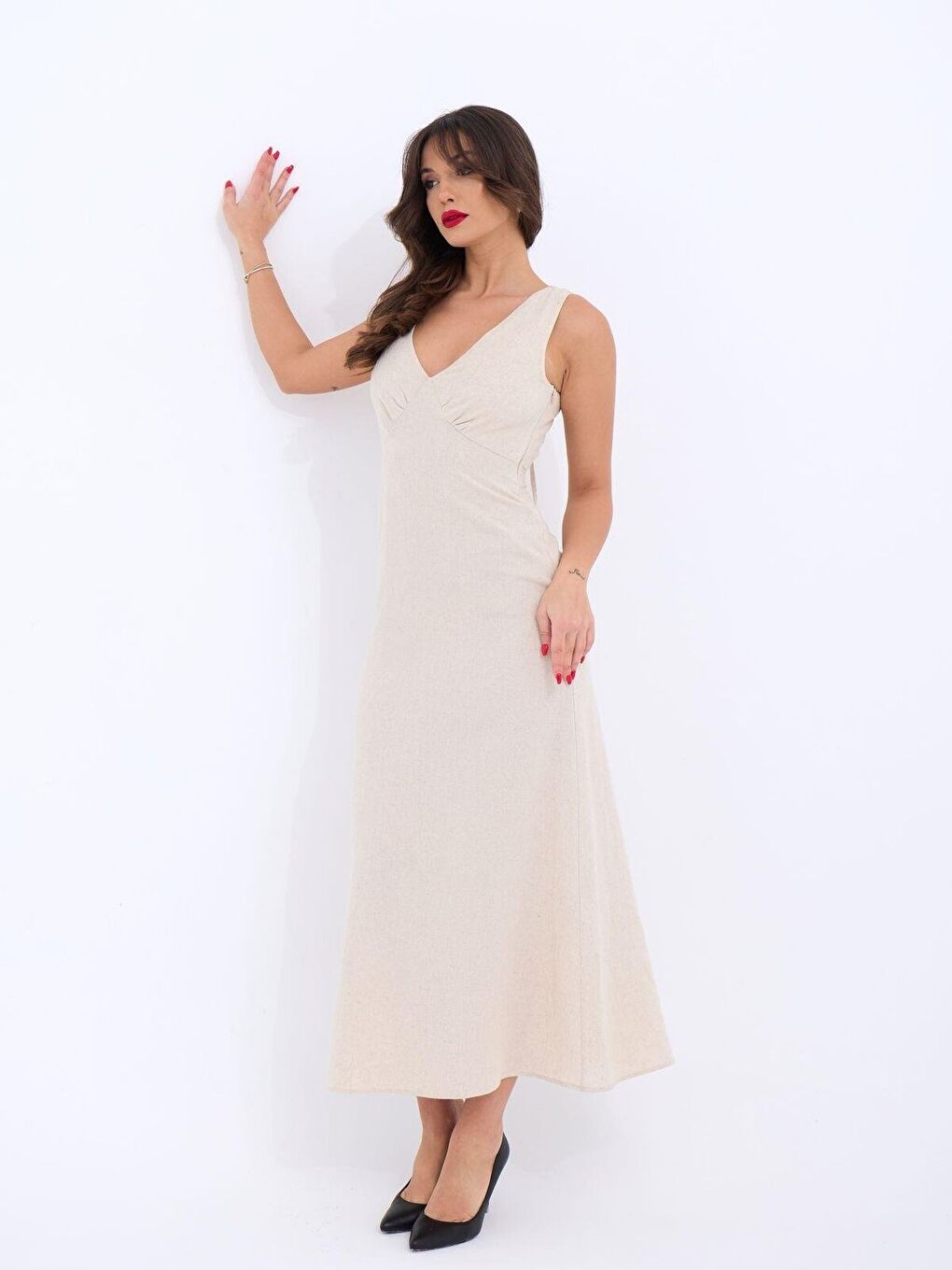 Bej 7124 ELBİSE-BEJ-2