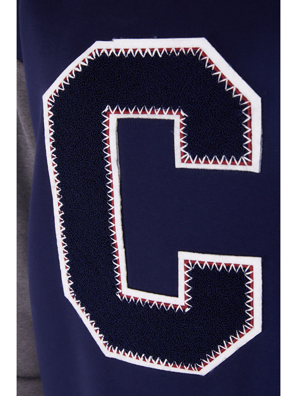 Nakışlı Sweatshirt Lacivert - 26451-4