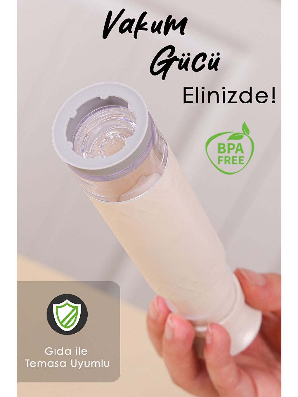 Beyaz 1 Adet Manuel Vakum Pompası-3