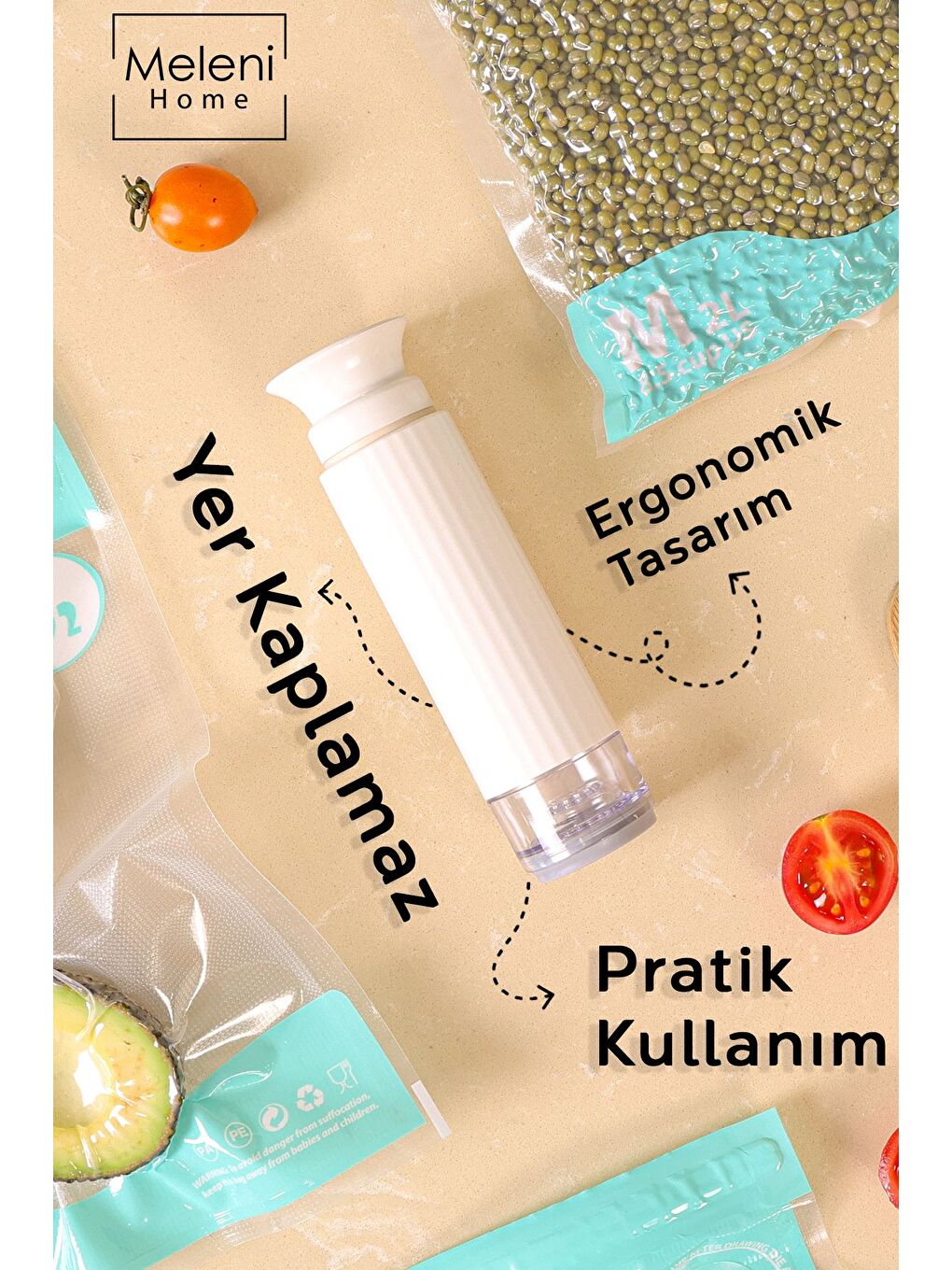 Beyaz 1 Adet Manuel Vakum Pompası-4