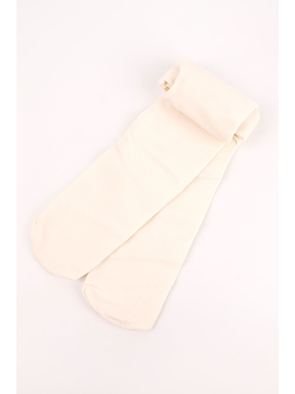 Ekru Kız Çocuk Pamuk Külotlu Çorap