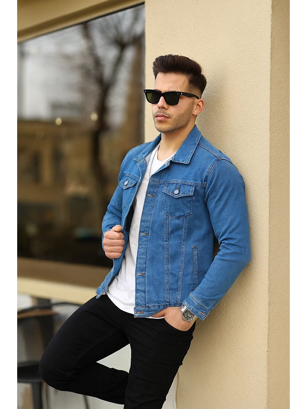 Mavi Erkek Slim Fit Denim Jean Ceket-4
