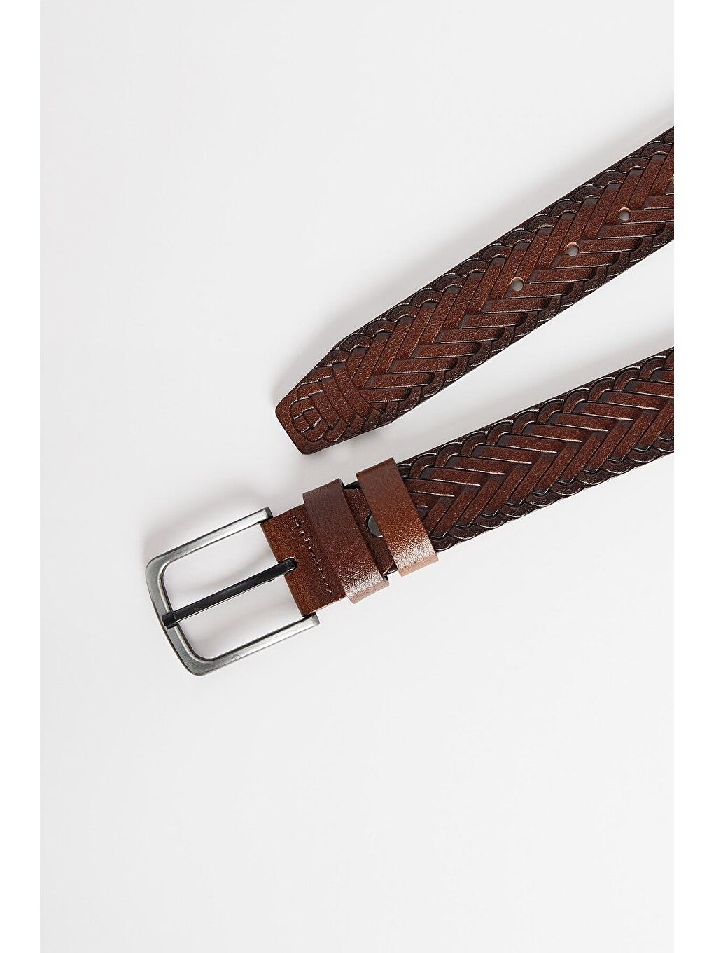 Erkek %100 Hakiki Deri 4 cm Spor Kahverengi Kemer-2