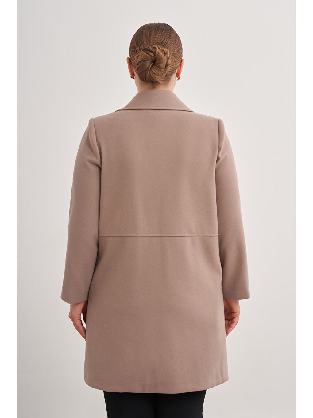 Bej 8583112 Günlük Astarlı Kaban-4