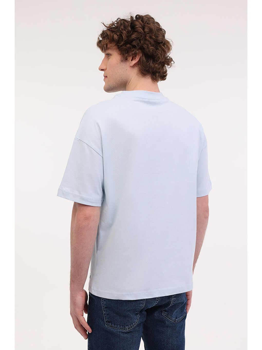 MB ROS 11HS113 5FX Mavi Erkek Kısa Kol T-Shirt-1