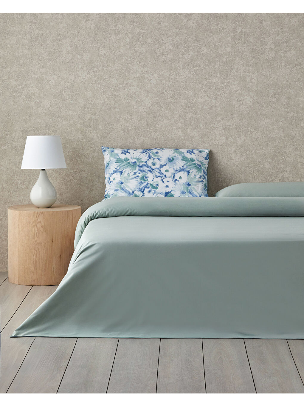 Chaotic Garden Pamuklu Çift Kişilik Nevresim Seti 200x220 cm Mavi - Yeşil-1