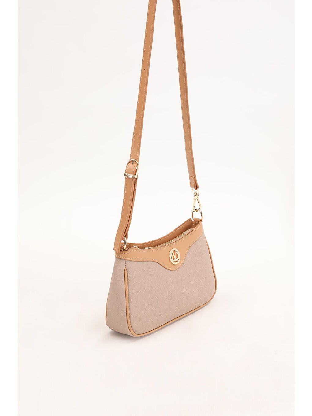 Kahverengi Vizon-Camel  Kadın Omuz Çantası 930210-2