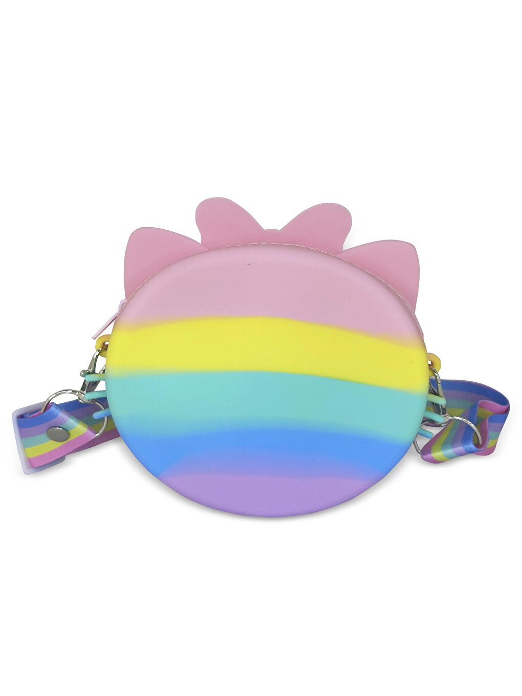 Karışık Silikon Yuvarlak Omuz Çantası-1