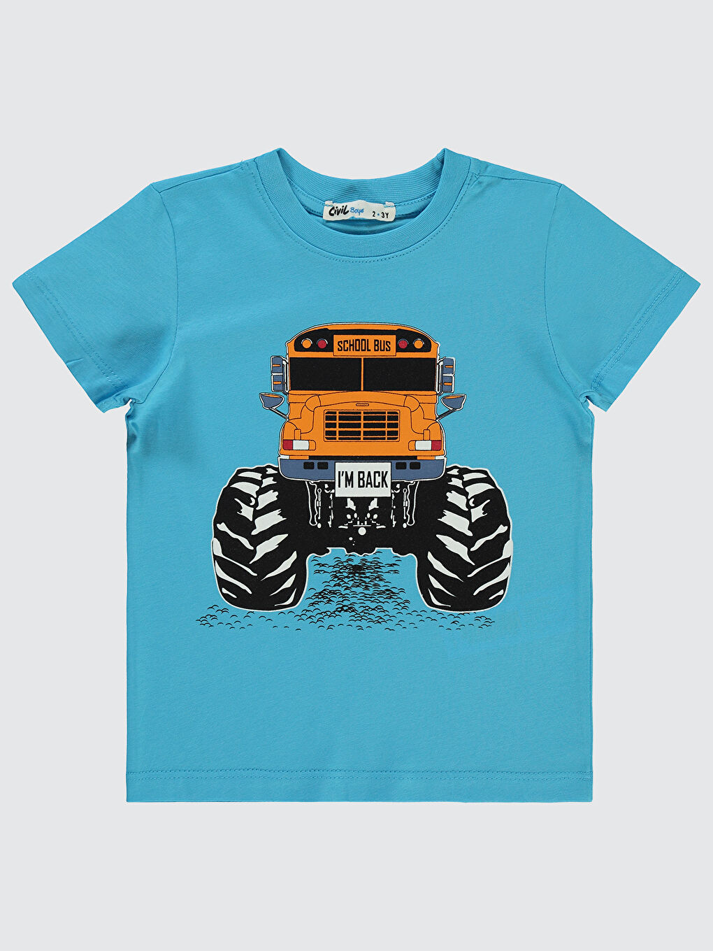 Boys Erkek Çocuk Tişört 2-5 Yaş Turkuaz