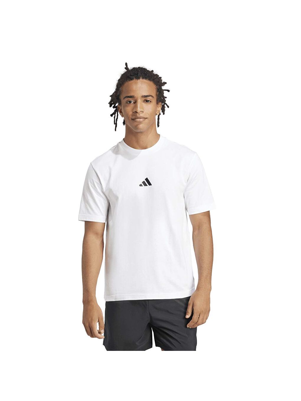 Small Logo Sj Erkek Beyaz Yuvarlak Yaka Tişört