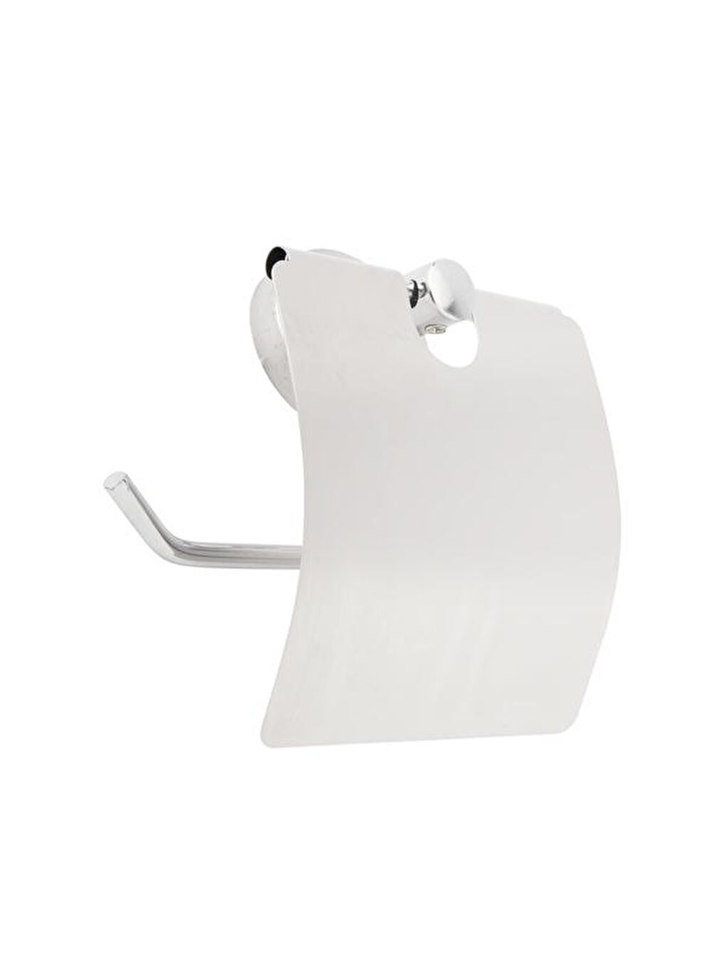 Gri Geniş Kapaklı Kağıtlık - Krom - 13x5x12,3 cm-3