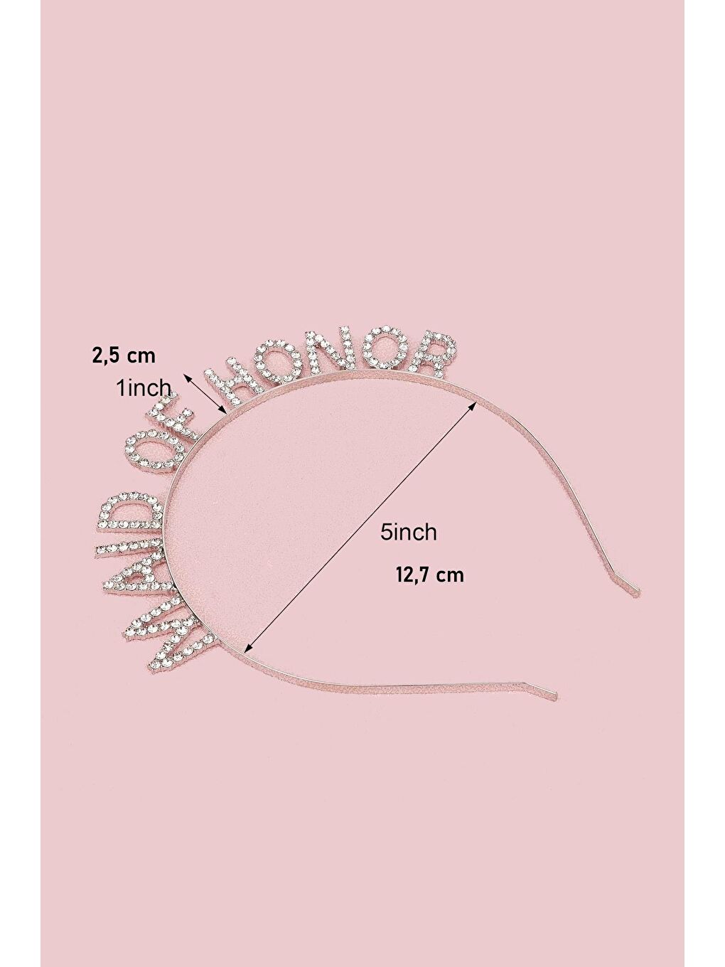 Sarı Maid Of Honour Baş Nedime Kristal Taşlı Parti Tacı-3