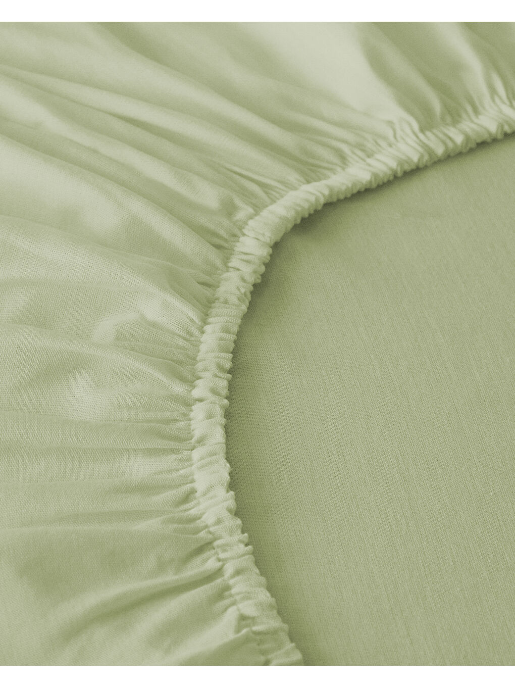 Novella Premium Soft Pamuk Tek Kişilik Lastikli Çarşaf 100x200 cm Açık Yeşil-2