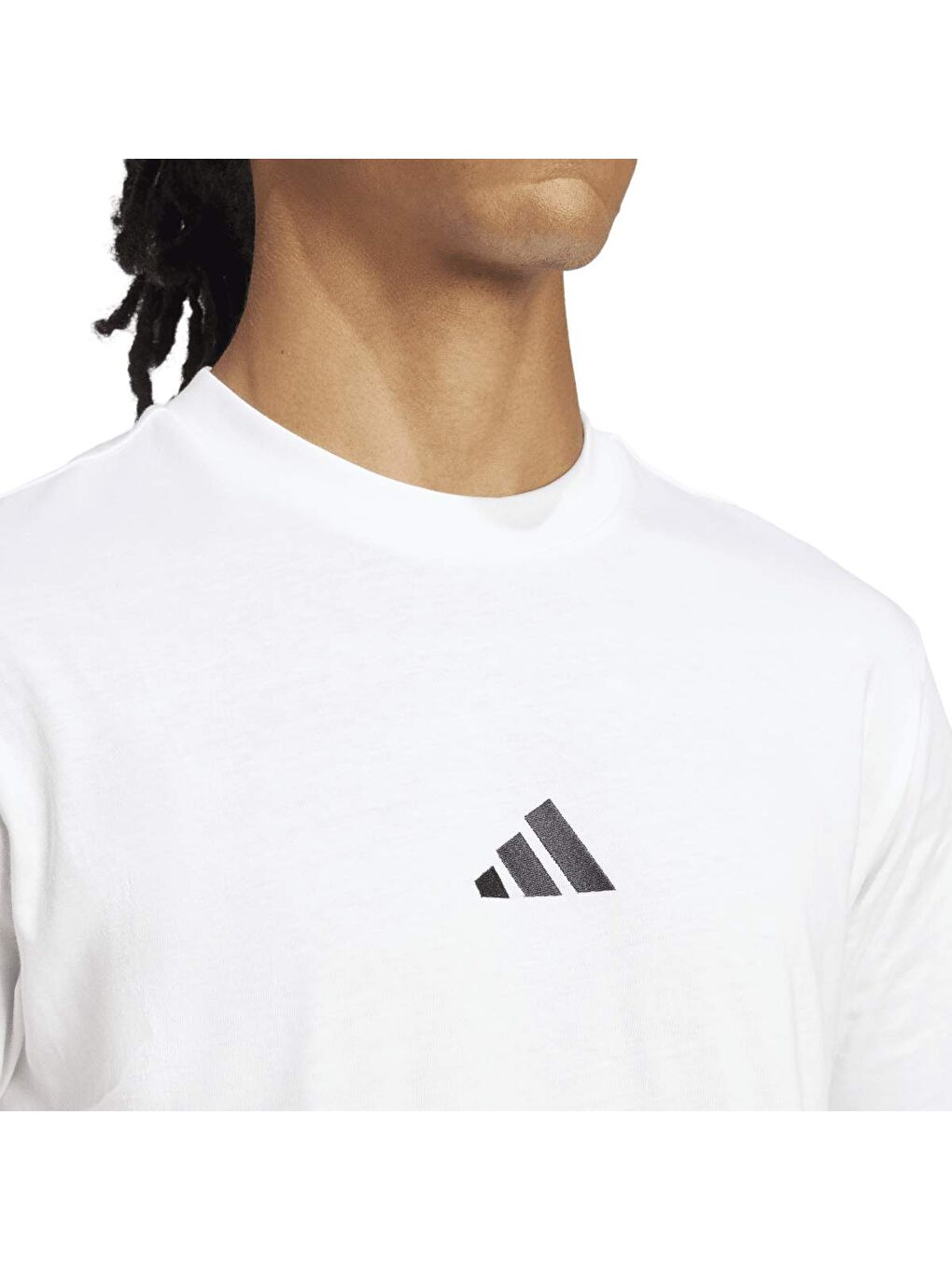 Small Logo Sj Erkek Beyaz Yuvarlak Yaka Tişört-3