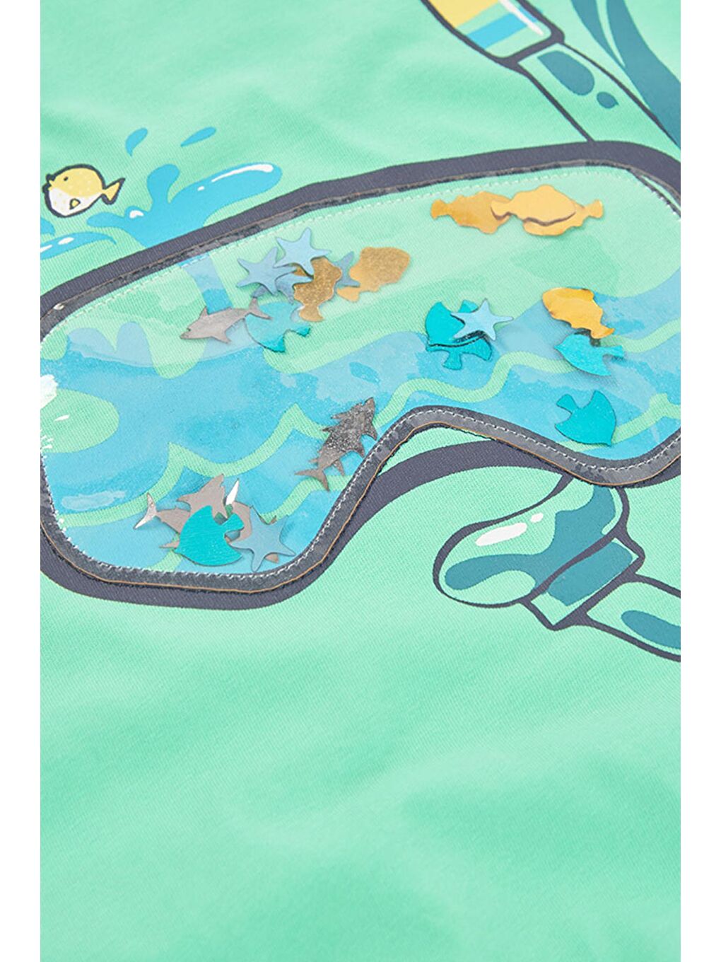 Gözlük Desenli Tshirt 2-6 Yaş Yeşil-3