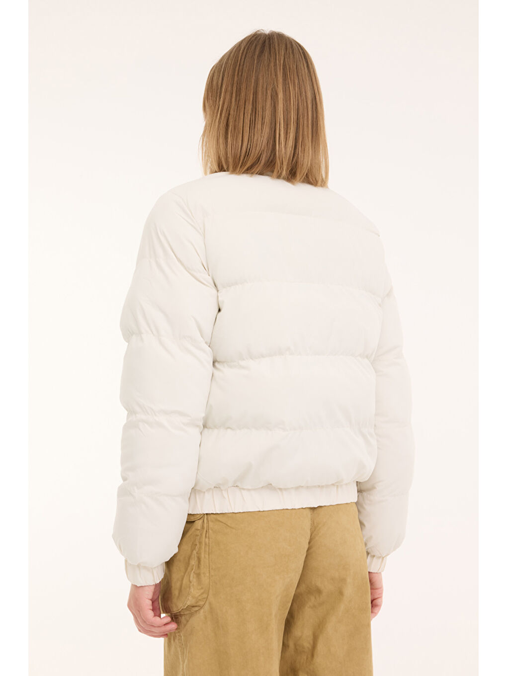 Bej WL SLAY 2 4PR Ekru Kadın Kısa Kaban-1