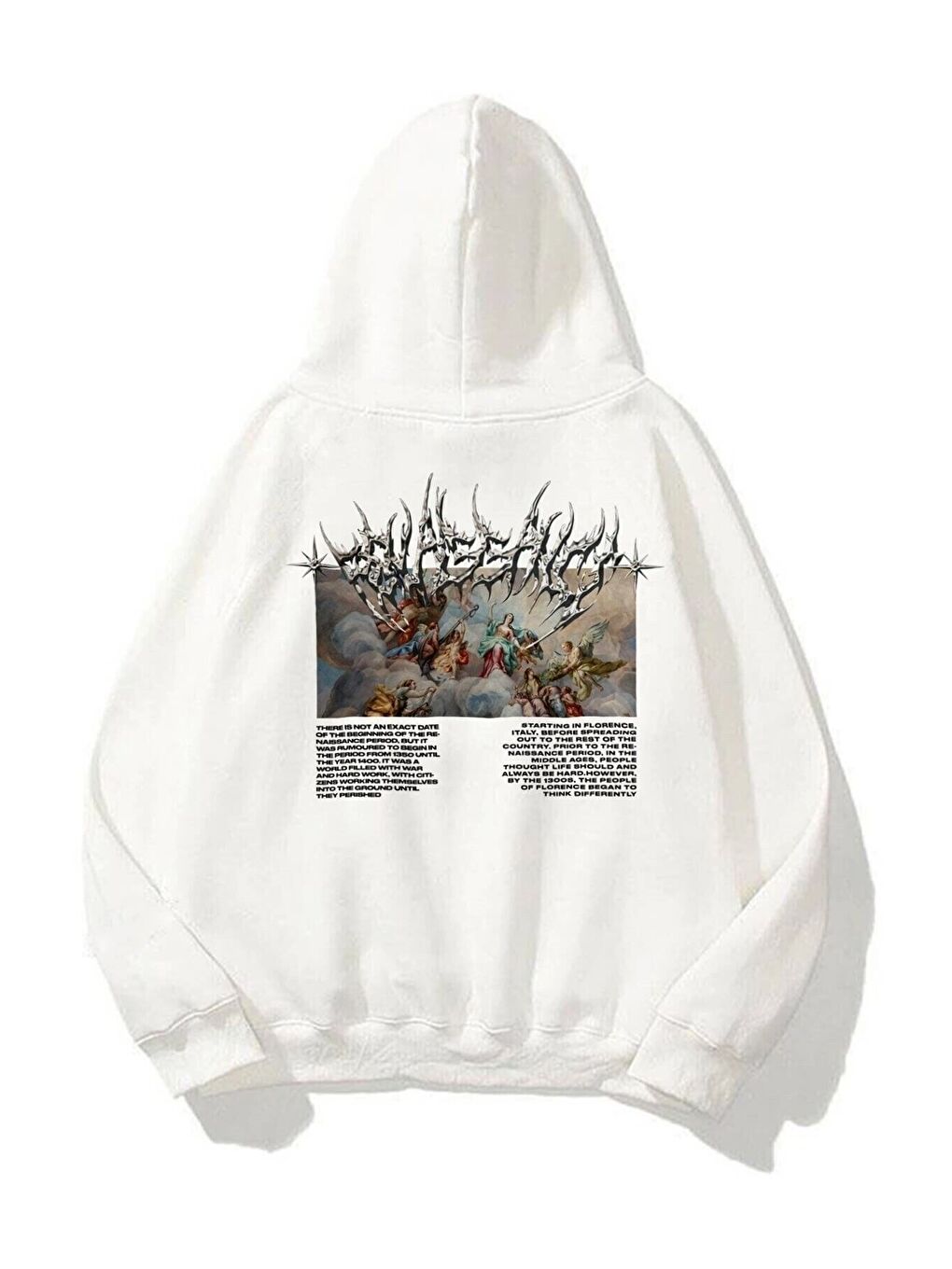 Unisex Beyaz Angel Sweatshirt