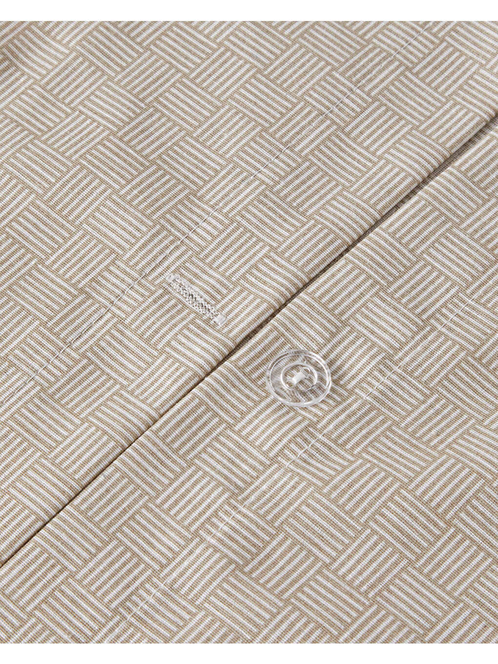 Linework Kolay Ütülenir Tek Kişilik Nevresim Takımı 160x220 cm Bej-6